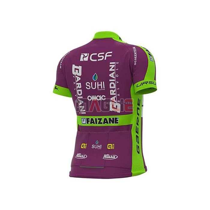 Maglia Bardiani Csf Manica Corta 2020 Fuxia Bianco